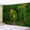 Forest Animals Garden Trees Scenery Tapestry Wall Background Decoration Hanging Cloth Room Living Room Home Decoration
