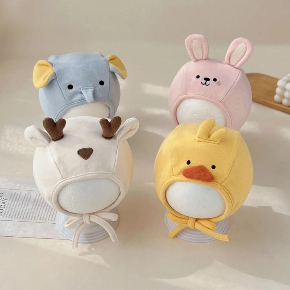 Cartoon Animals Kid Ear Protection Hat Soft Baby Winter Plush Hats  For 8-18 Months