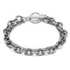 Personalized Men's Trendy Bracelet Stainless Steel Double-layer Hip-hop Punk Men's Retro Bracelet Jewelry