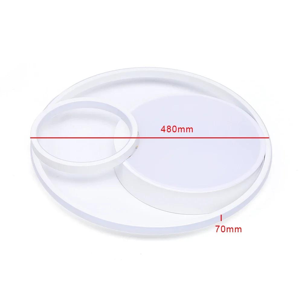 3-Ring LED Ceiling Light,3-Color Dimmable Round Ceiling Lamp,Modern 55W Adjustable Lighting,for Dining Room,Living Room,Bedroom