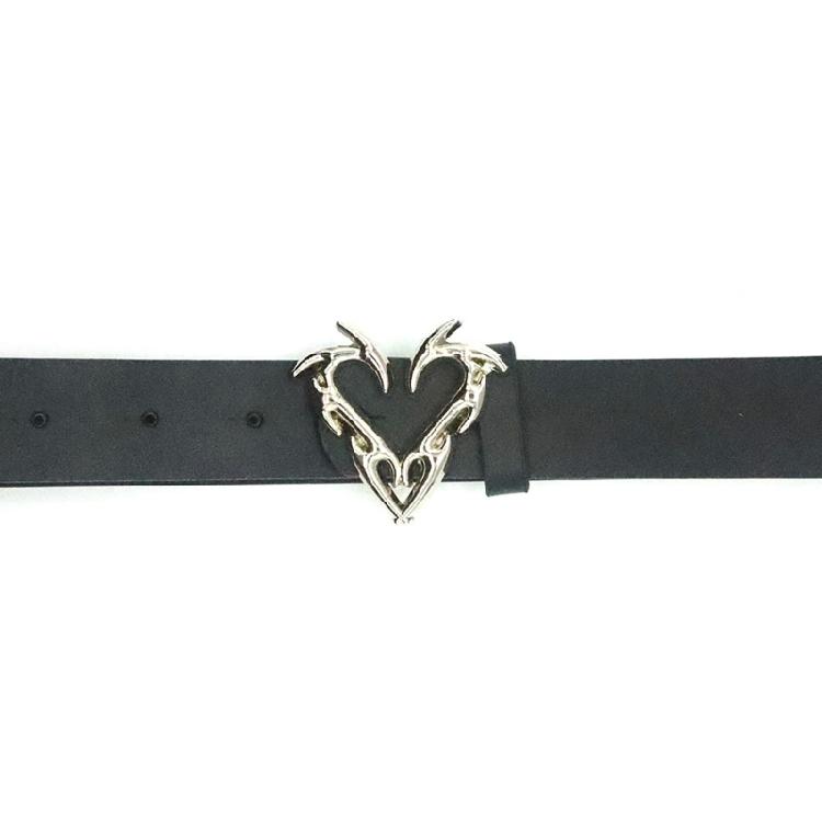 Trendy Waist Belt Chain Punk Heart for Casual Costume Belt for Jeans Dress