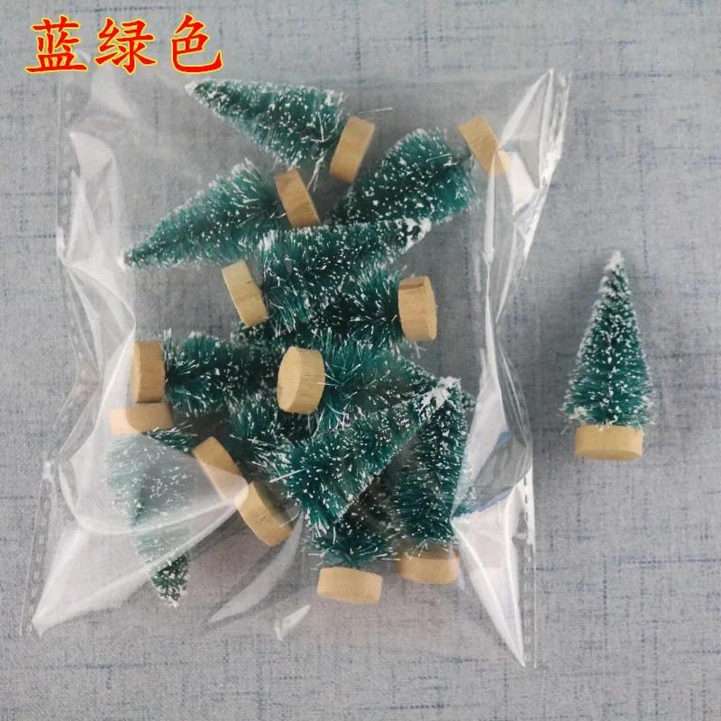 12 Stück Mini Weihnachtsbaum Sisal Seide Zeder Tischdekoration Kleiner Weihnachtsbaum Gold Mini Baum Fenster DIY Dekorationen