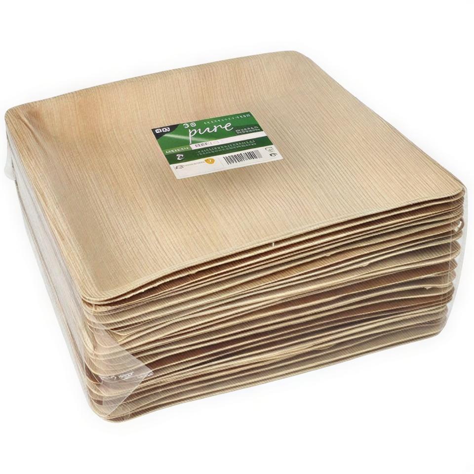 Talerz Z Liści Palmowych 25 X 25 X 2.5 Cm 25 Szt.