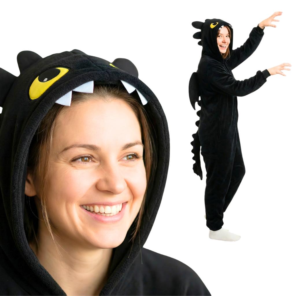 Pigiama Onesie Kigurumi Costume Travestimento Sdentato XXL: 185 - 195Cm