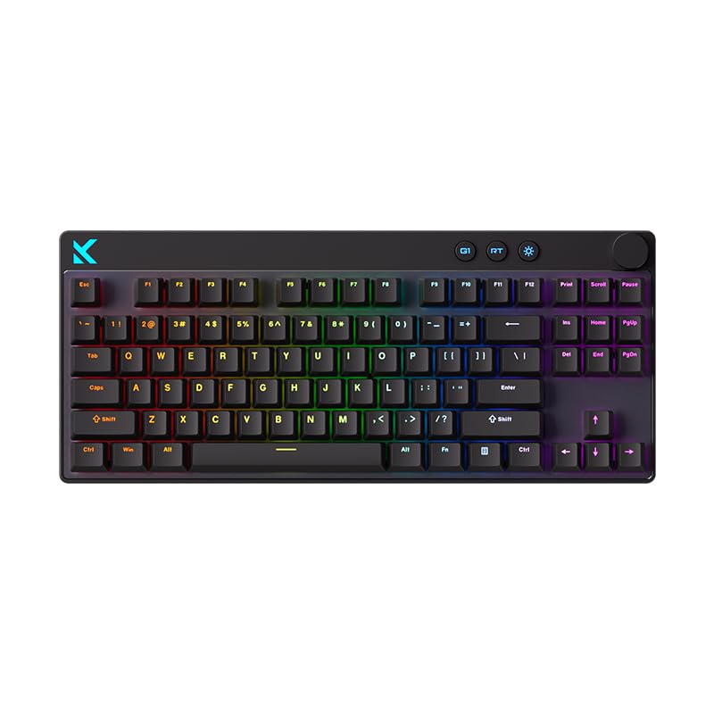 

OUSEITECH x MCHOSE MIX87 Rapid Trigger Gaming TKL US Japanese Web Driver Adjustable Actuation Point Low Magnetic PBT Wired Connection Keyboard,