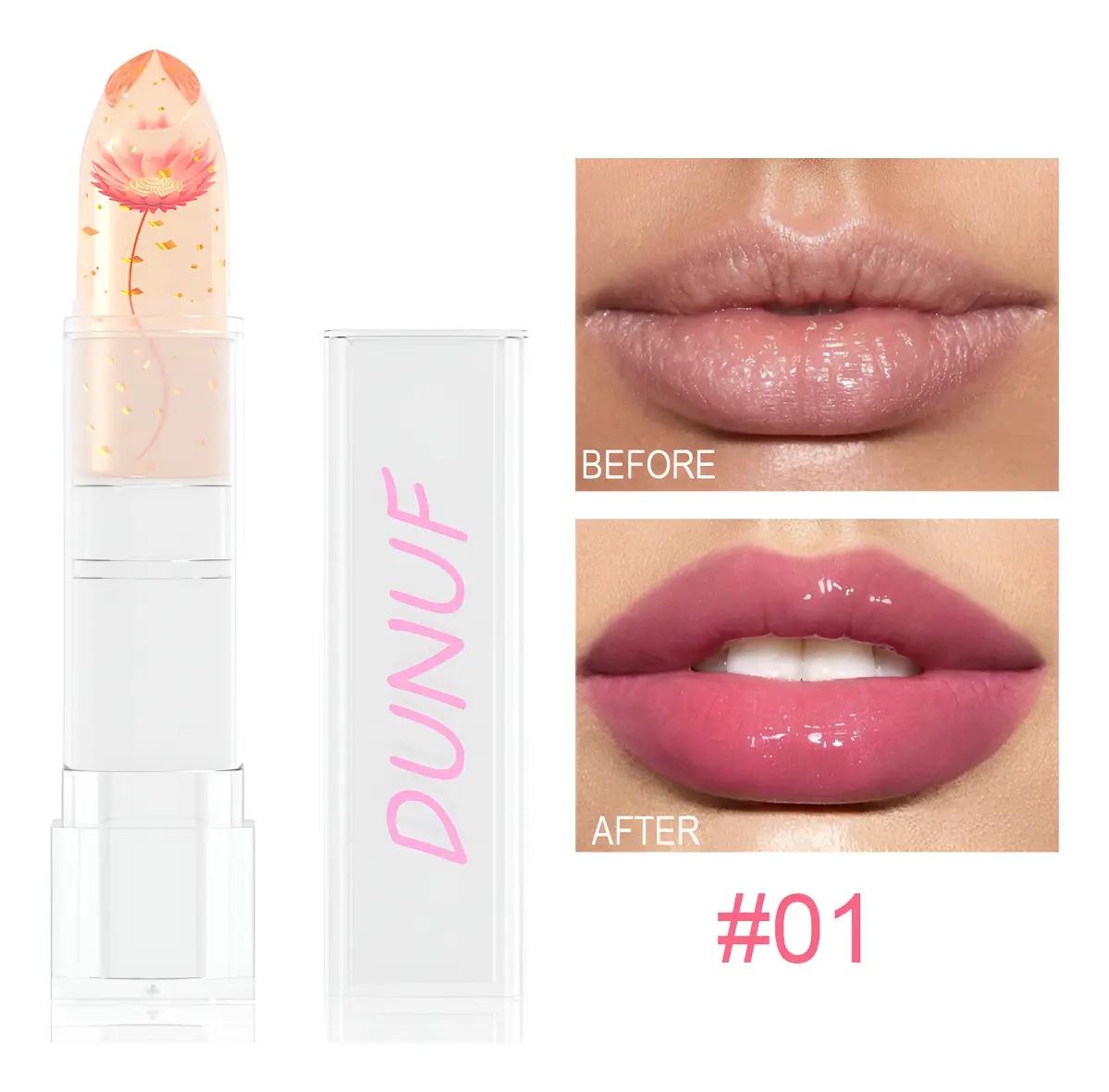 Dunuf Dried Flower Lipstick and Color Changing Golden Gel