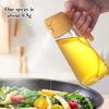 470ml 2in1 Olivenöl-Spenderflasche mit Ausgießer Ölsprüher Speiseöl-Spray Glasbehälter BBQ Backen Picknick Heimküchenwerkzeug