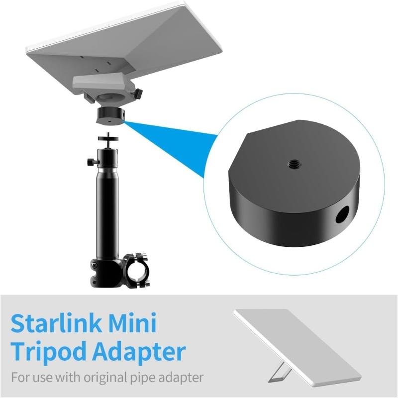 1/4 Screw Round Mount Adapter Aluminum Tripod 1/4 Screw Adapter Bracket Pipe 1/4 Screw Adapter