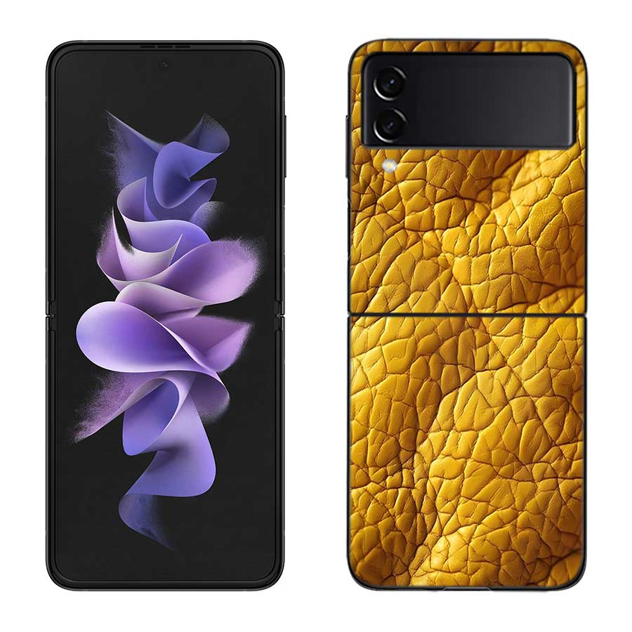 Crocodile Skin Phone Case For Samsung Z Flip 7 6 5G Galaxy Z Flip 5 4 3 Black Hard Cell Cover Luxury PC Shell Coque