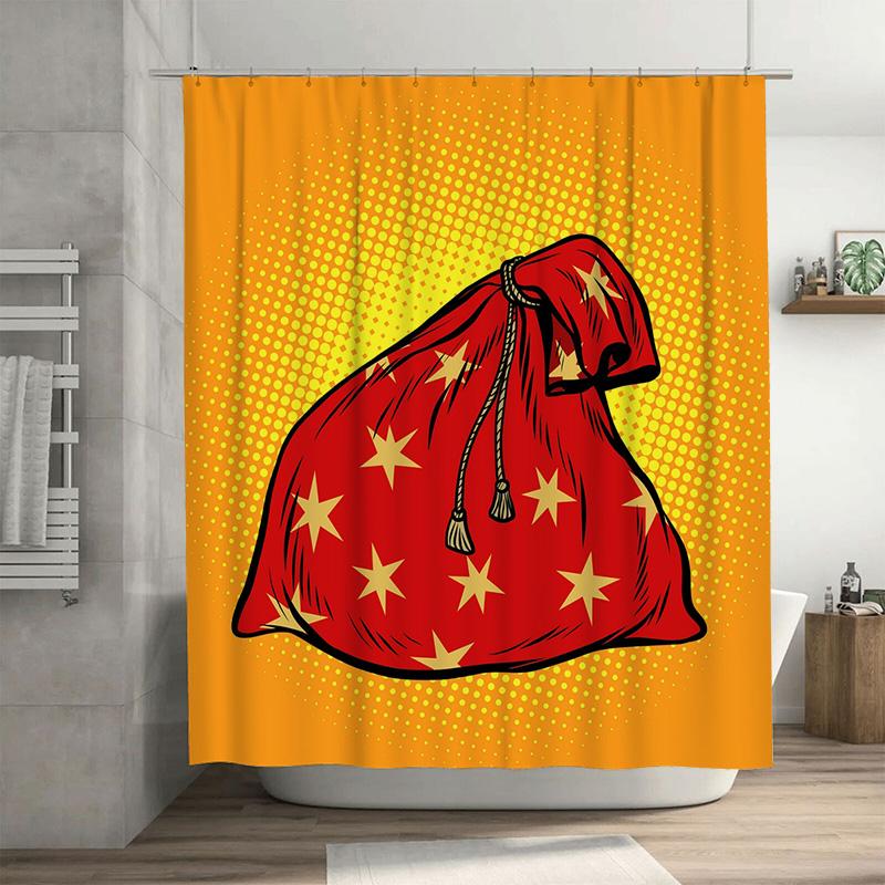 

Tu Unique Abstract Shower Curtain Modern Art Bathroom Decor Waterproof Fabric Liner Washable Home Textile Vivid Pattern Backdrop W60H190(CM)-1 Pcs