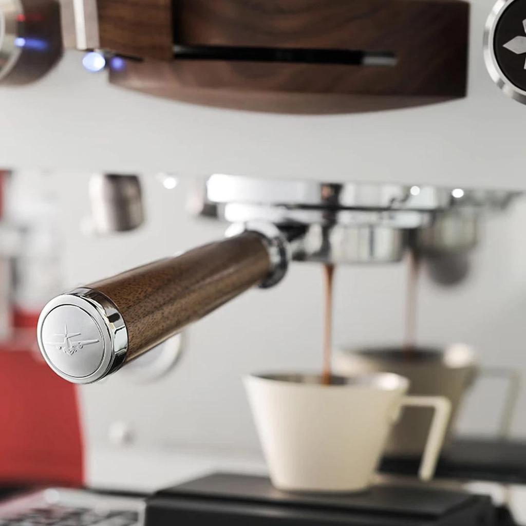 MHW-3BOMBER Coffee Machine Handle, Solid Wood Bottomless Extraction Modification Accessory, Walnut Handle - Lama/E61