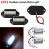 2Pcs Universal LED License Plate Light 12V-24V Side Lamp Step Bulbs Tail Lamp  Van Installation