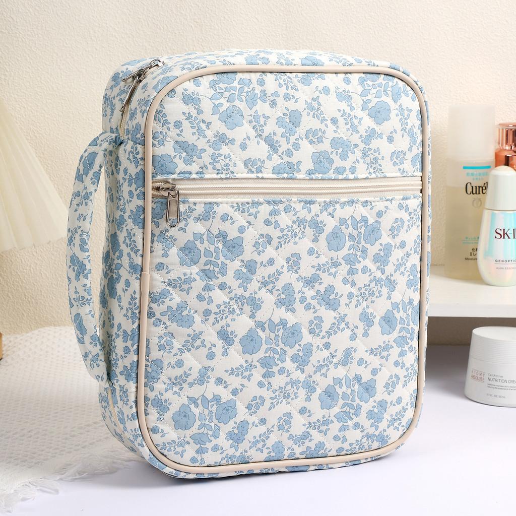 Cube Storage Bag With Multicompartment Cotton Material For Travel And Organizing
