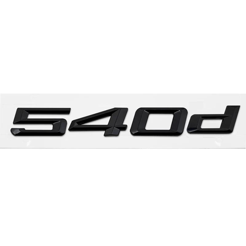 ABS Car Rear Trunk Letters Logo Badge Emblem Sticker For BMW 5 Series 520d 525d 528d 530d 535d 540d 550d E39 E60 E61 F10 F11 G30