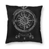 Nedskull Pirate Compass Square Pillowcase Polyester Linen Velvet Printed Zip Decor Throw Pillow Case Bed Cushion Cover