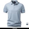 Tencel Polo Shirt Men‘s Solid Color Old Money Design Premium Fabric Skin Friendly Cool Breathable Soft Wear