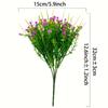 6pcs Realistic Outdoor Artificial Flower Plastic Fake Plants Home Decoration Weddings Gathering Assorted Indoor Outdoor Displays
