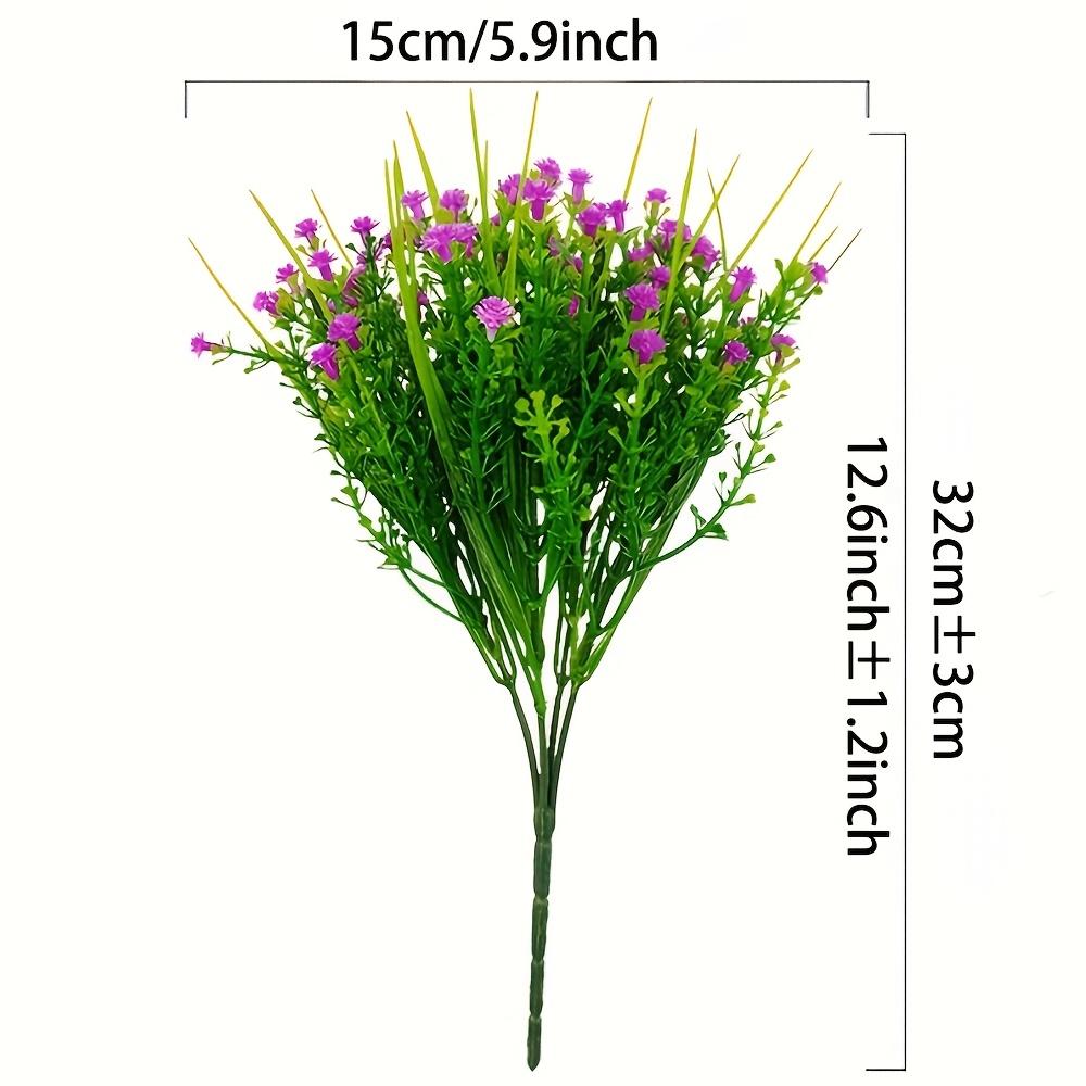 6pcs Realistic Outdoor Artificial Flower Plastic Fake Plants Home Decoration Weddings Gathering Assorted Indoor Outdoor Displays