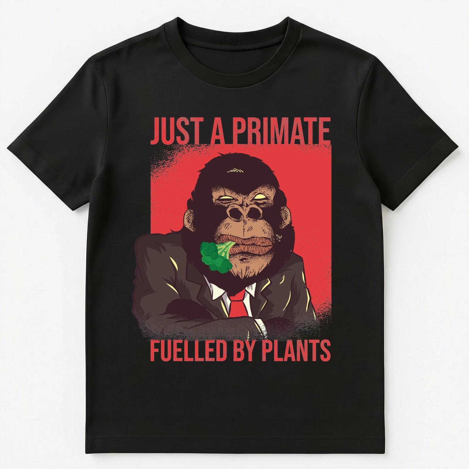 

Funny Vegan Or Vegetarian Gorilla Fuelled By Plants Unisex T-Shirt S
