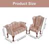 Miniature Single Sofa/ArmChair Model Figure For 1/6 Doll House Decoration Wood Kids Toy Furniture Scene Setting Decors