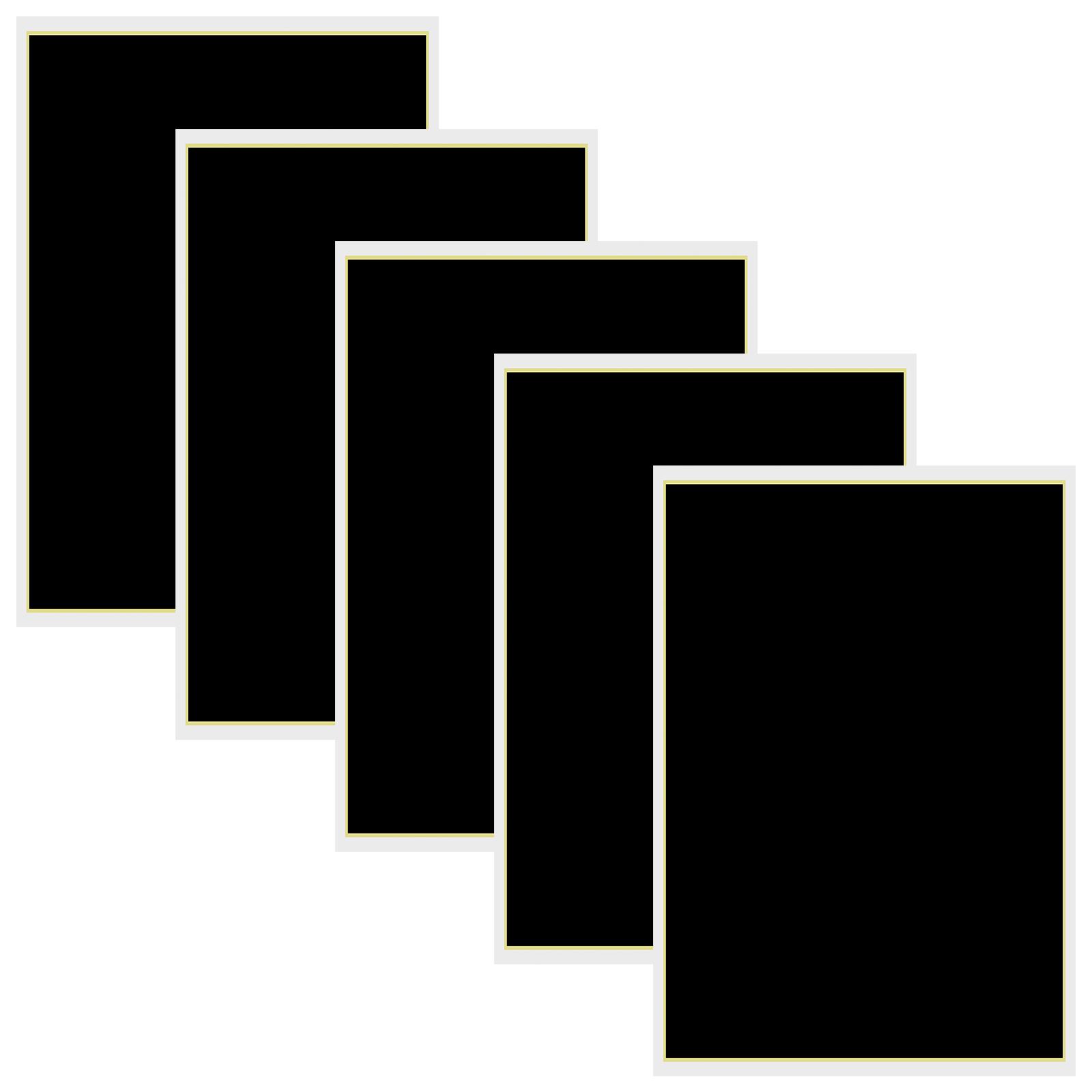 5Pcs Engraving Marking Paper Multipurpose Engraving Color Paper DIY Color Engraving Paper Black Engraving Marking Paper