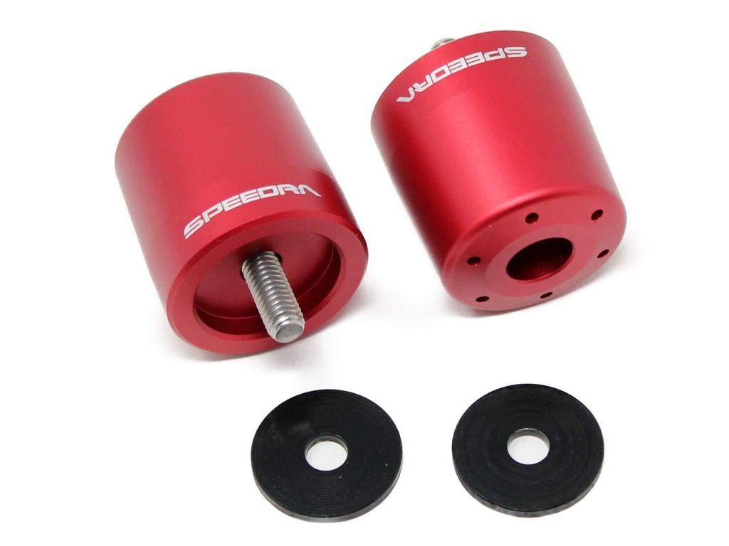 Speedra SSK Aluminum Bar End Type B Color: Matte Red YAMAHA XMAX