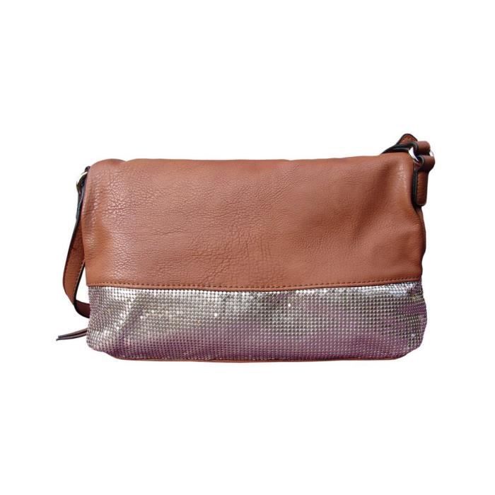 Sac pochette - Thierry Mugler - Boheme Metalic 7 - Simili cuir texturé - Bandoulière réglable