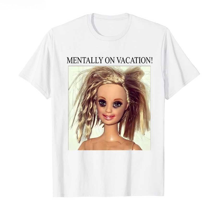 

Disgusting Doll Face Unisextally On Vacation Tshirt For Unisex Women T Shirts Short Sleeve Tops S