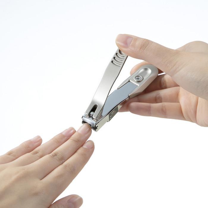 Green Bell Takumi no Waza Premium Stainless Steel Nail Clipper with Metal Catcher Japanese Precision Grooming Tool