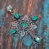 Calcedonie verde Gemstone 925 Sterling Silver pandantiv bijuterii uimitoare realizate manual