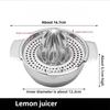 Manual Squeezer Citrus Lemon Orange Grapefruit Juicer 304 Stainless Steel Robust Hand Juicer Reamer Rotation Press with Strainer