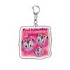 HOT !!! Hamster Acrylic Keychain Cute Sad Lovely Mobile Phone Backpack Pendant