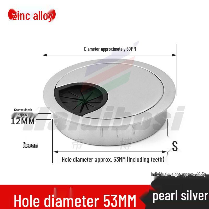 Desktop Cable Management Grommet Cover – Round Hole Sealing & Decoration