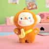 Short Plush Banana Monkey Keychain Backpack Pendant Cartoon Gift Soft Doll Car Chain Child Girl Kawaii Comfort Toy