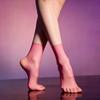 Breathable Satin Shiny Oil Glossy Socks Solid Color Short Socks New Costume Party Socks