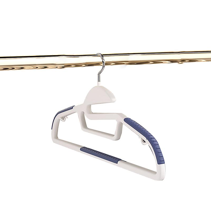 1PC Coat Hanger Clothing Store Household Traceless Coat Hanger Household Flocking Plastic Non-slip Hanger Velvet Magic Hanger