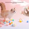 New Cat Toy Silent Ball Self-hi To Relieve Boredom Cat Cat Toy Plush Elastic Ball Bite-resistant Cat Teaser Stick Cat Supplies