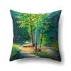 Four Seasons Scenery Decoration Pillow Case Printing Snowflake Christmas Sofa Decoration Cushion Cover 45*45Cm