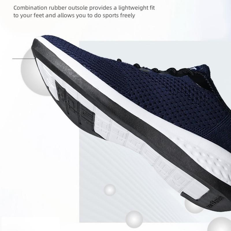 Мужские повседневные кроссовки на шнуровке для бега — фото 8