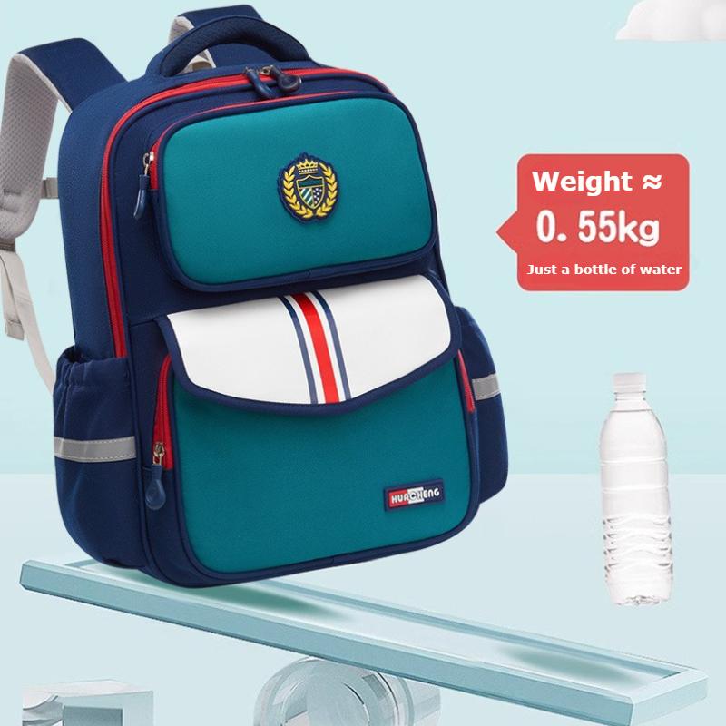Trendy England School Bags for Primary School Students Grade 1-3-6 Scientific Spinal Protection Oxford Waterproof Backpack Unisex Multi-layer Book Bag