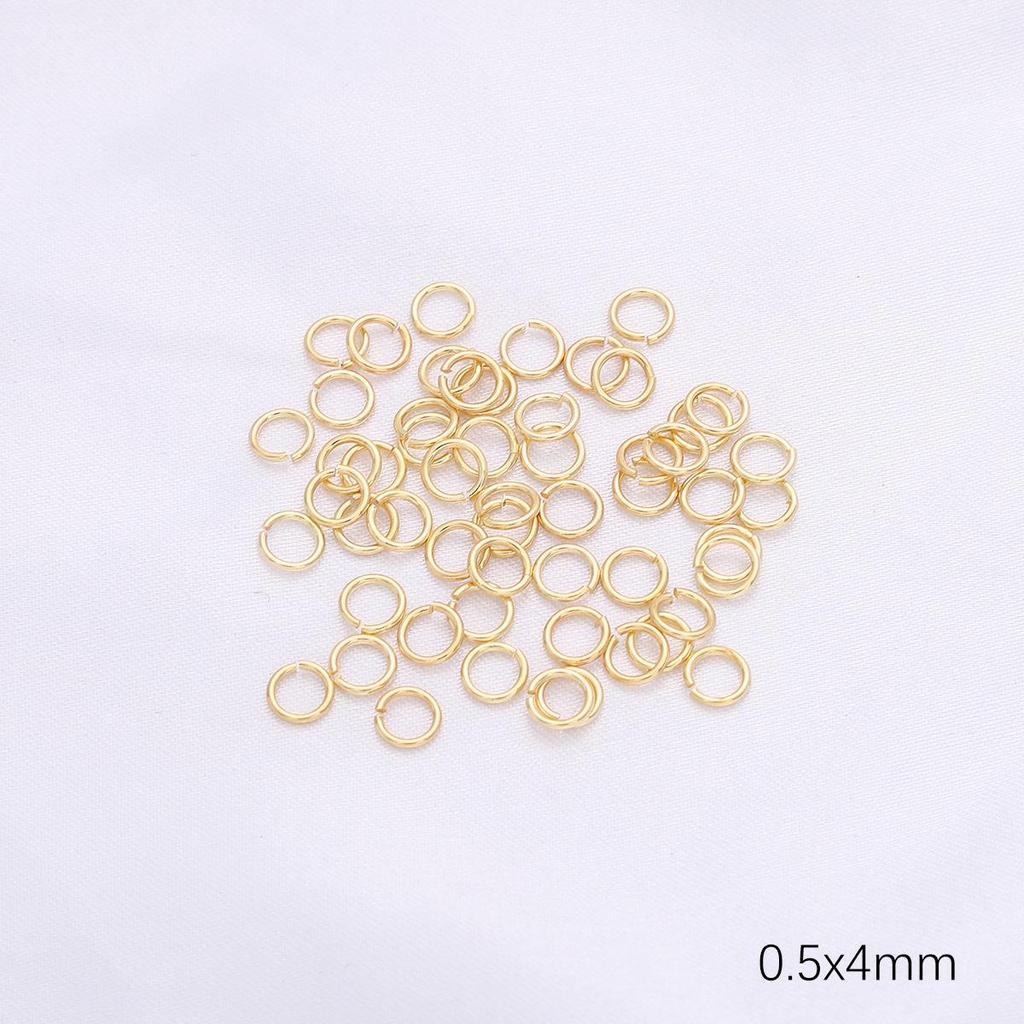 14/18K Gold-Filled Lobster Clasp End Cap, 9-Pin Open Jump Ring, Extension Chain for Handmade Jewelry DIY Accessories