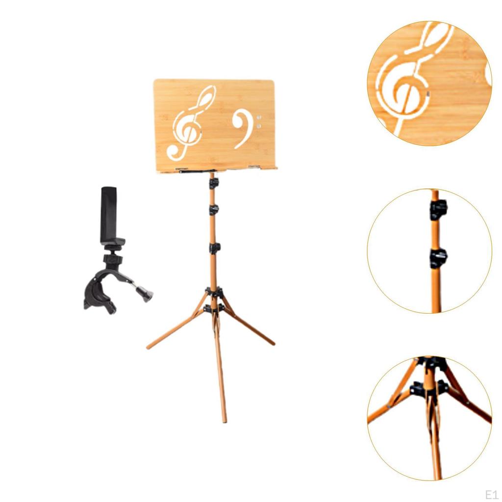Compacte Muziekstandaard met Verstelbare Hoogte, Ideaal voor Instrumentalisten