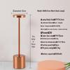 LED I-Beam Desk Lamp: Rechargeable Wrought Iron Bedside & Atmosphere Light for Bedroom or Bar.