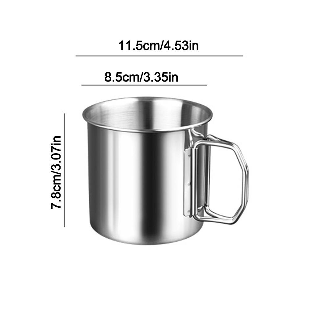 Stainless Steel Water Cup Portable Water Cup Accessories Gifts Drinking Cup