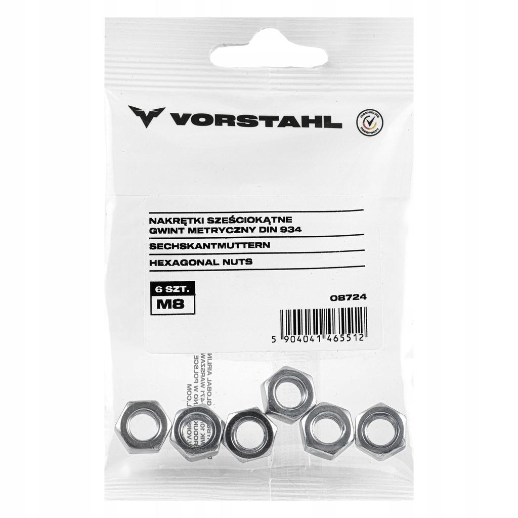 Hexagonal Nut, Metric Thread, DIN 934 (pack of 10) M6 Vorstahl