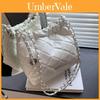 Fashionable Chain Element Soft Leather Bucket Bag For Women 2023 Summer Korean Version Trend