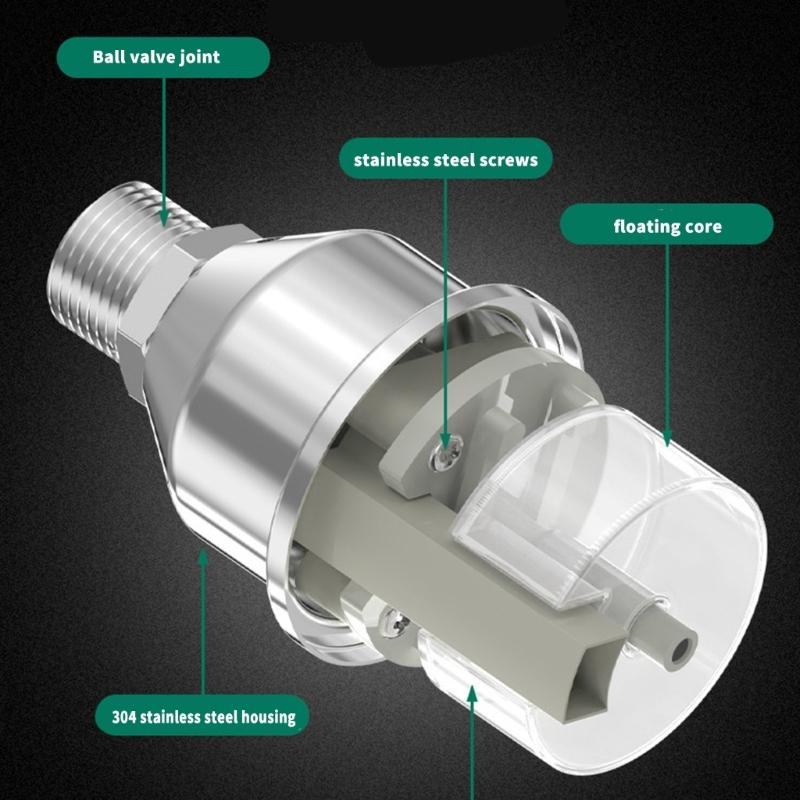 Household Water Level Controller Stainless Steel Shut off Water Tower Valves Corrosion Resistant Floating Ball Valves