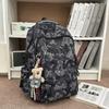 Schoolbag new backpack men's ins trendy cool large-capacity printed bear backpack Korean version of primary and secondary school schoolbag women