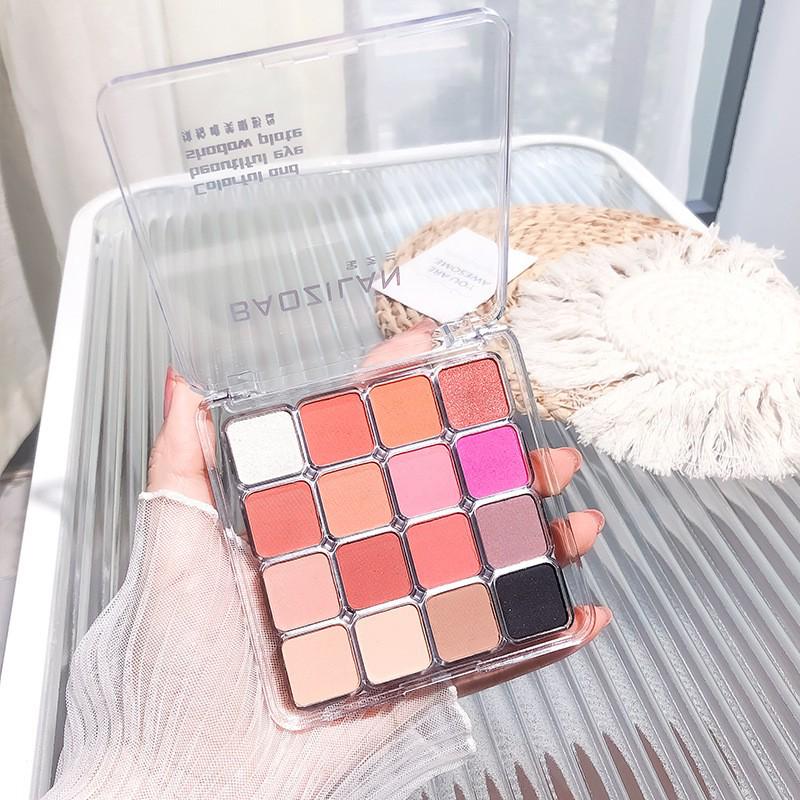 Versatile Multi-Color Eyeshadow Palette: Contour, Highlight & Matte Shimmer Earth Tones