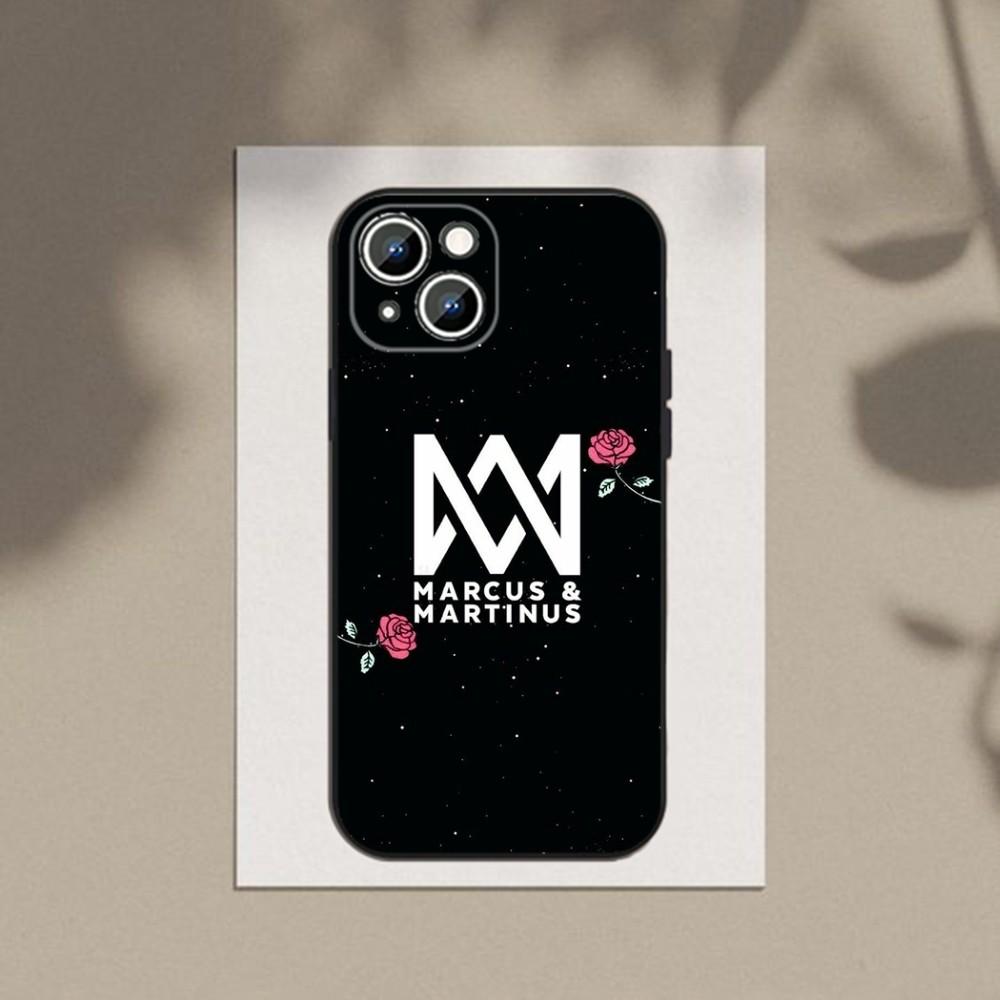 

M-Marcus and M-Martinus Phone Case For Apple iPhone 15,14,13,12,11,XS,XR,X,8,7,Pro,Max,Plus,mini Silicone Black Cover iPhone11